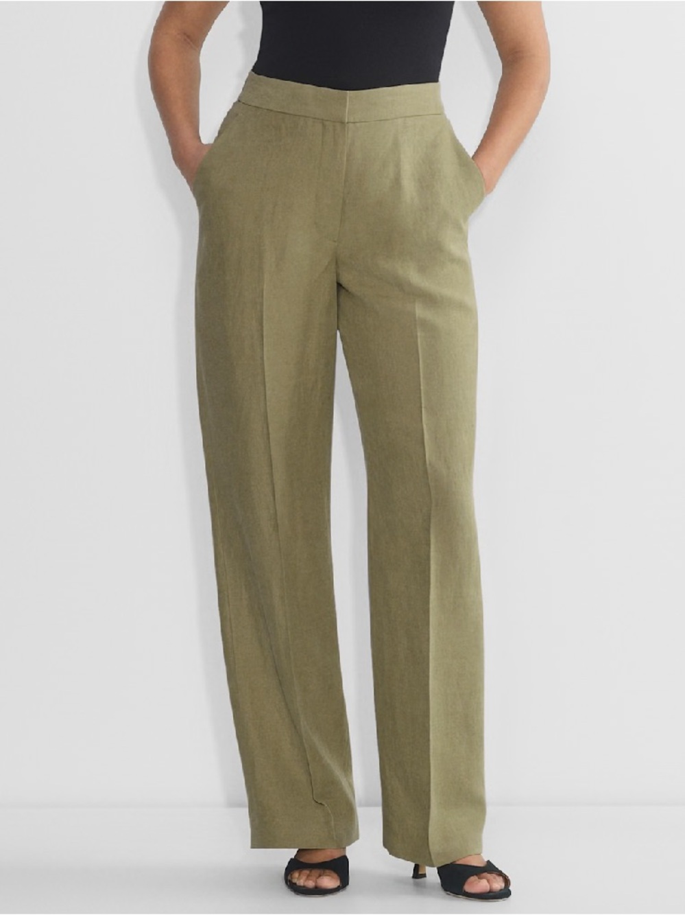 Aritzia The Limitless Pant™ Curve-Fit - CruiseLinen™ - Olive, Size 16
